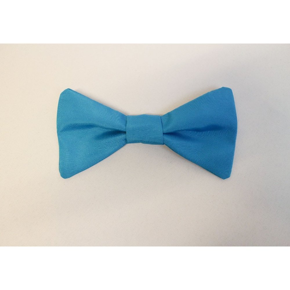 Blue Hair Bow on Barrette
